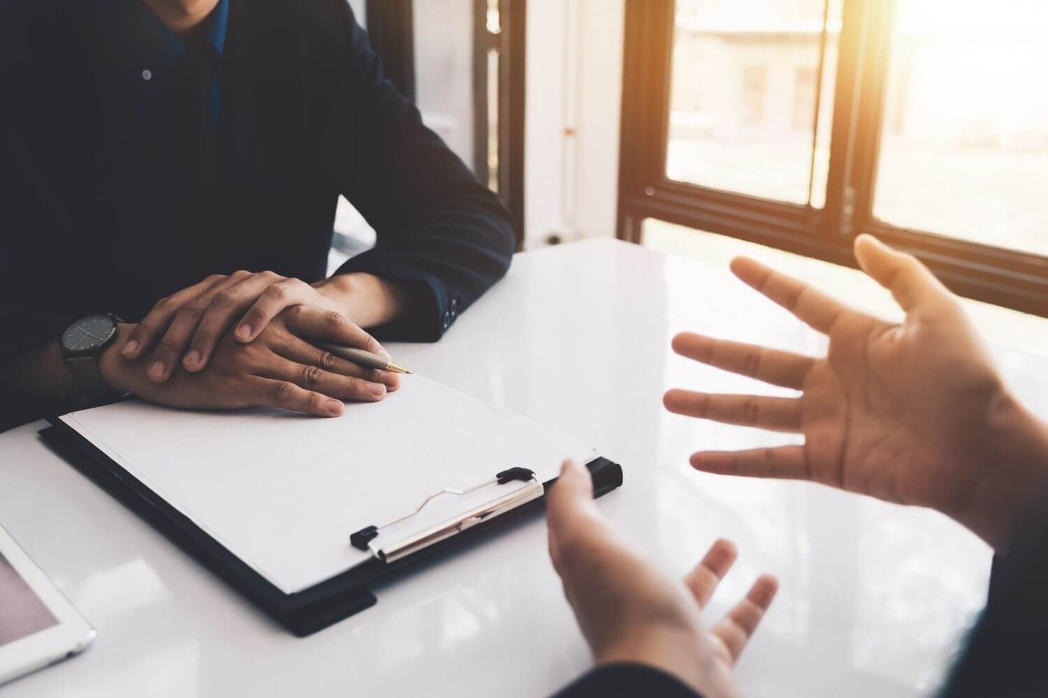 Recruiter in interview
