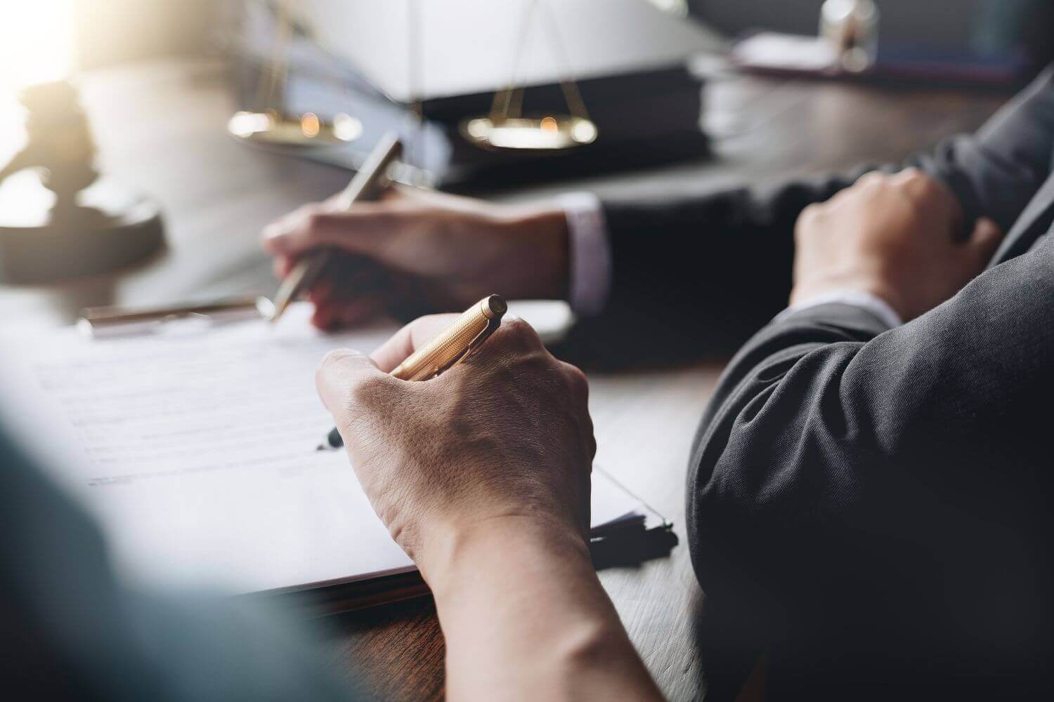 Contractor reviewing documents in IR35 tribunal case with HMRC
