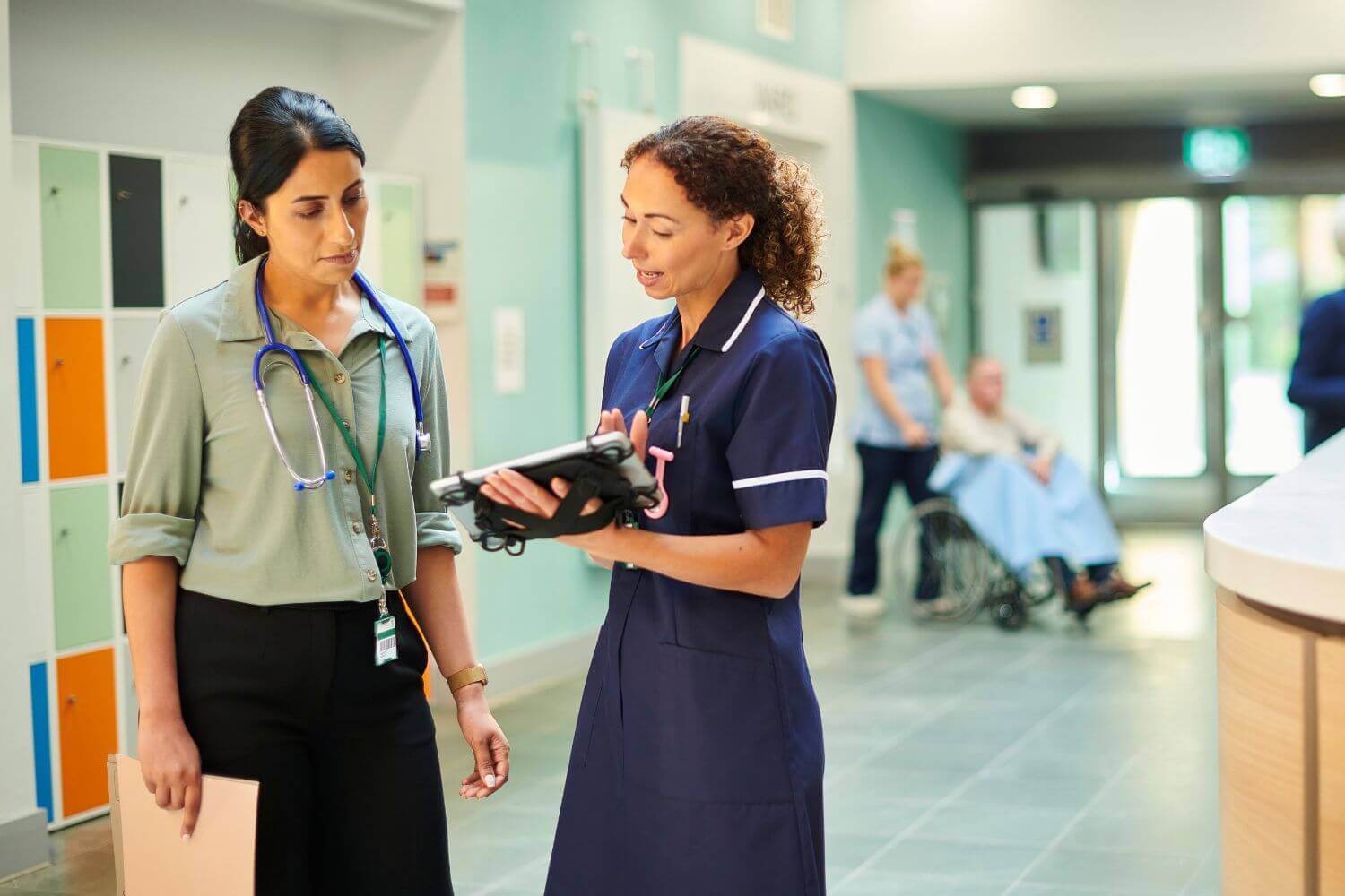 Photo of NHS workers. Ryan Dawson talks about fewer NHS contractors taking out IR35 insurance.